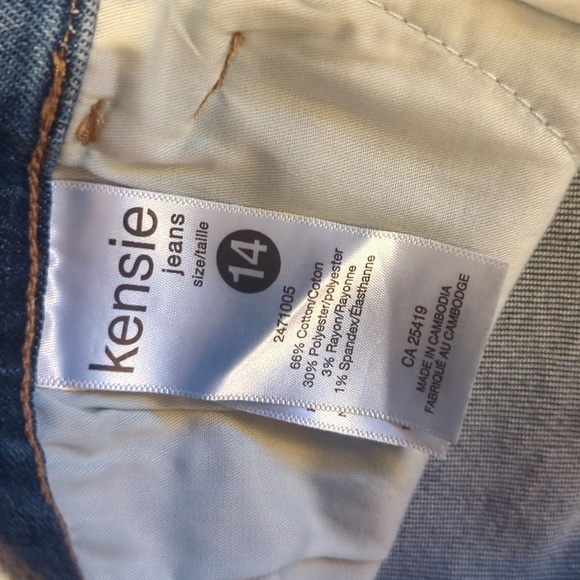 Sz 14 Kensie mid rise straight leg jeans - Picture 3 of 6